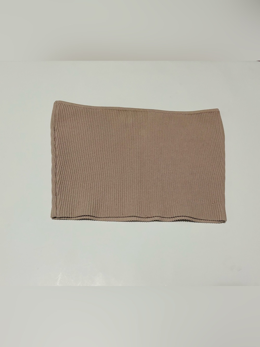 Babaton Ribbed Knit Tube Top - Taupe